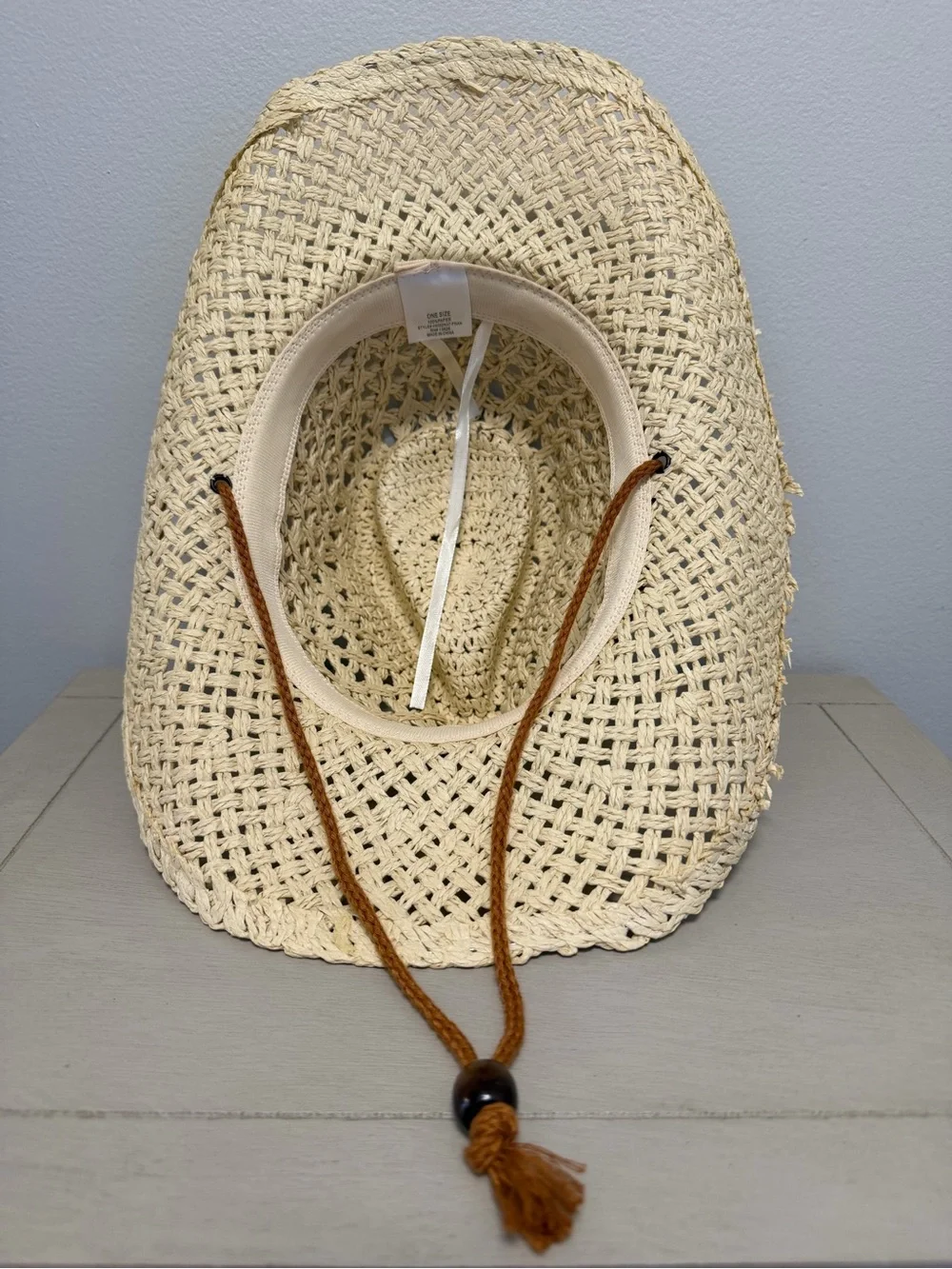 Western Cowboy Hat Festival 100% Paper Straw with Chin Cord - One Size Unisex